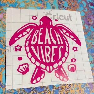 Beach vibes sticker 🏝